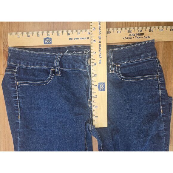 American Eagle Womens Stretch Denim Jeggings 2 28 x 28.5 Dark Wash - Picture 6 of 7